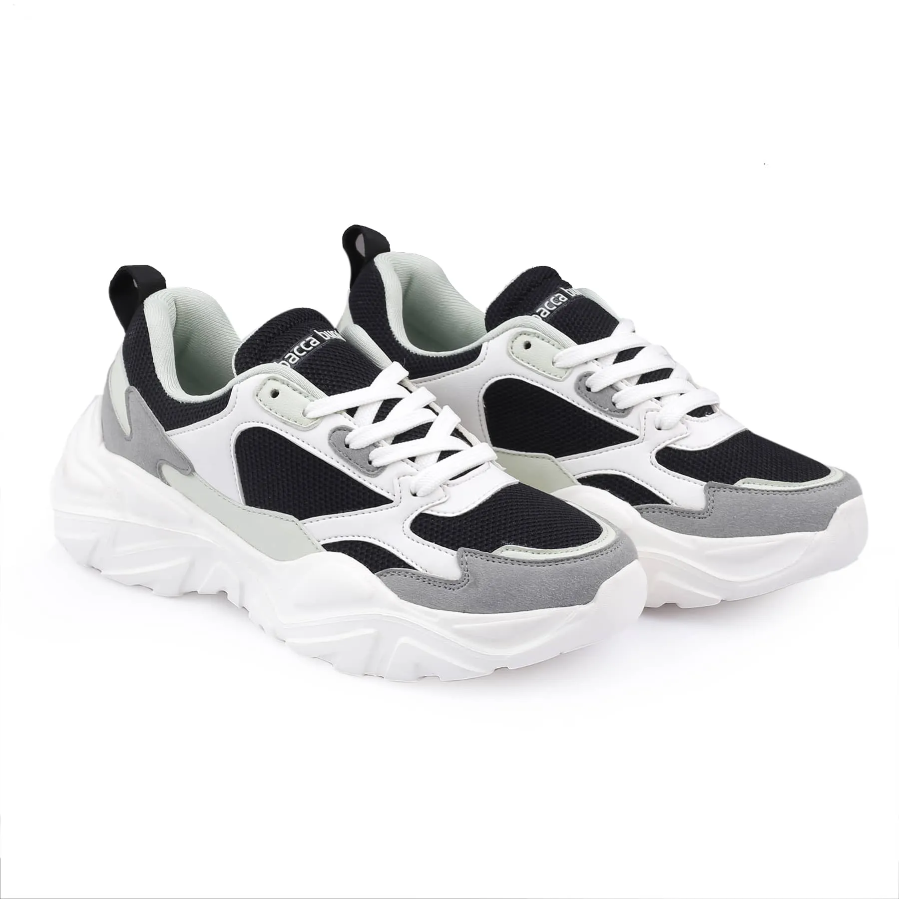 Bacca Bucci SPARK Sneakers basses à plateforme ColorBlock pour femmes | Sneakers StreetWear épaisses