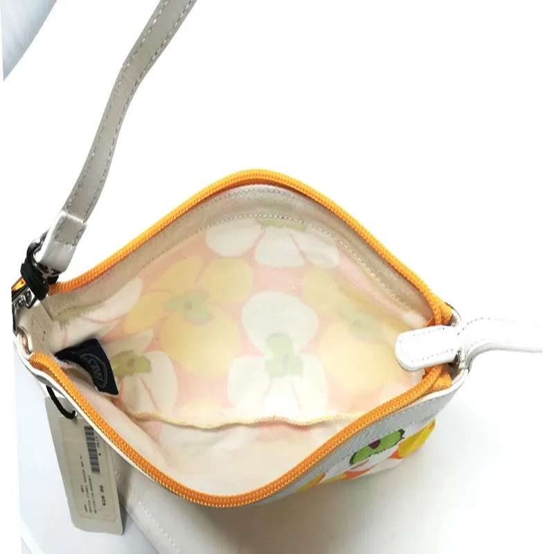 Sac Bric S à main floral // Jaune