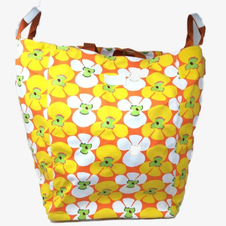 Sac à linge Bric S grand modèle // Fleuri jaune