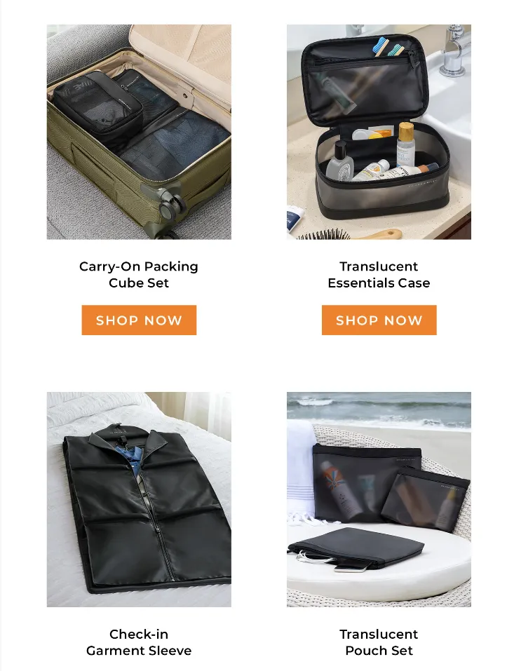 Trousse de maquillage translucide Briggs Riley