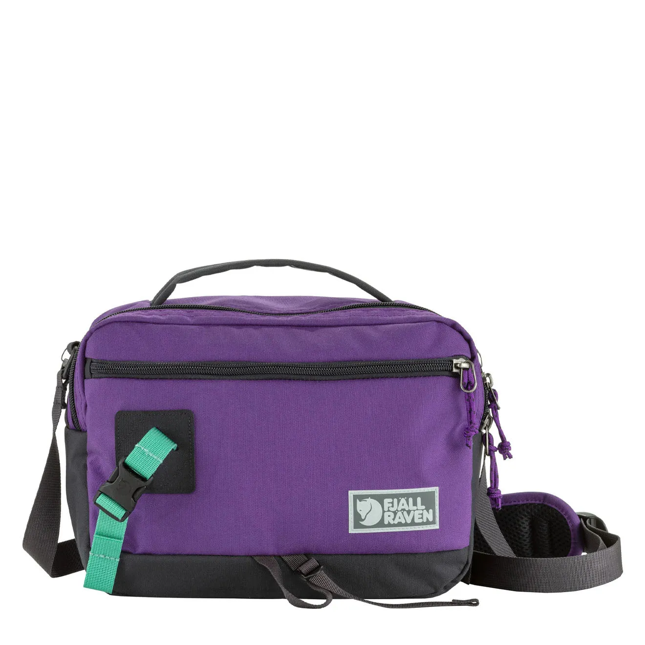 Sacs Fjallraven pour Hommes Sac à Bandoulière Vardag 6 Violet Charbon Noir