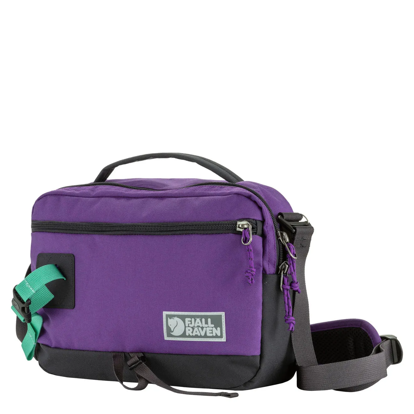 Sacs Fjallraven pour Hommes Sac à Bandoulière Vardag 6 Violet Charbon Noir