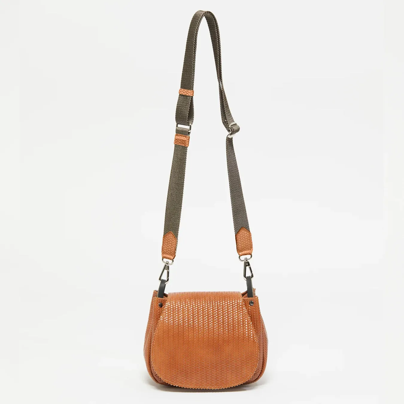 Sac à bandoulière en cuir tissé PETIT NICO de Jack Gomme
