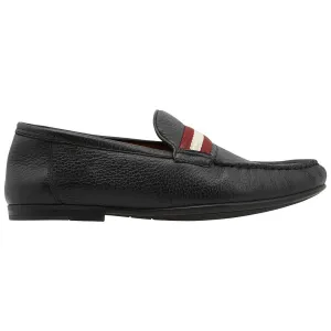 Bally Crokett Men's 6228362 Black Leather Loafers ecco Shoes