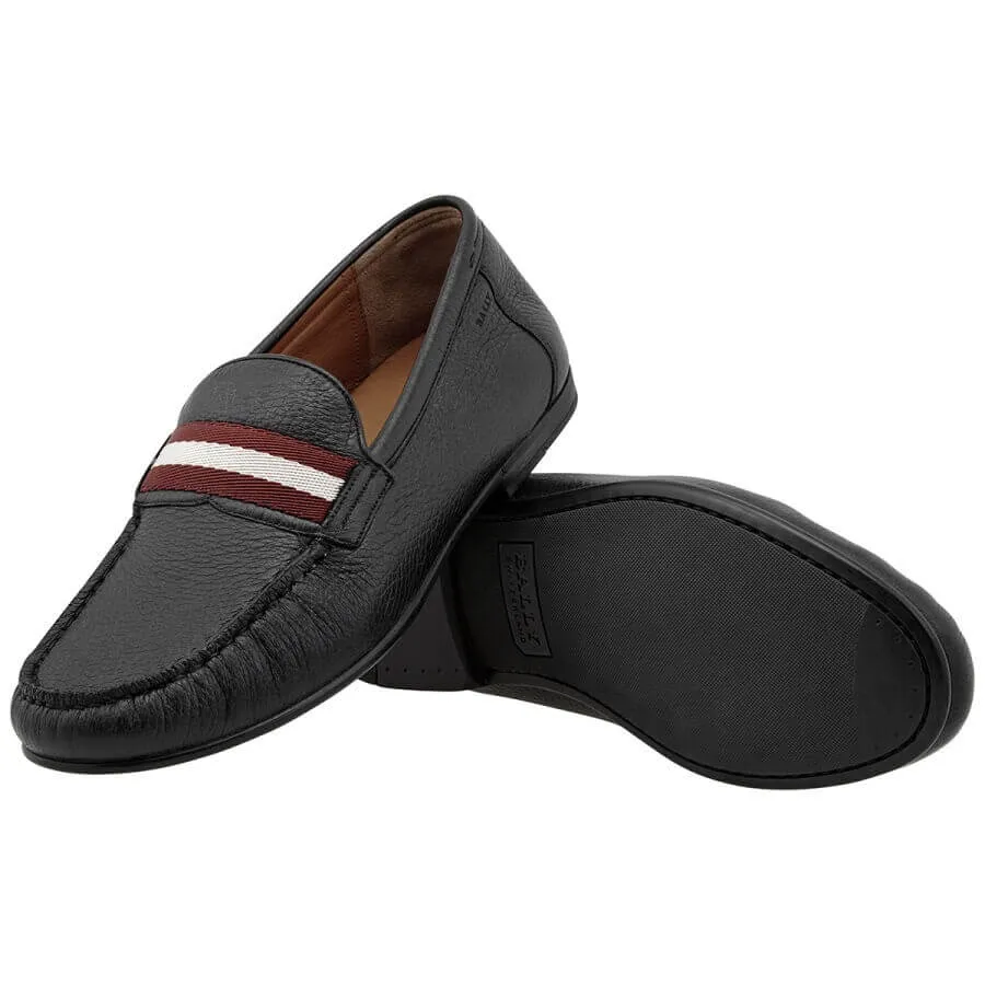 Bally Crokett Mocassins en cuir noir 6228362 chaussures ecco