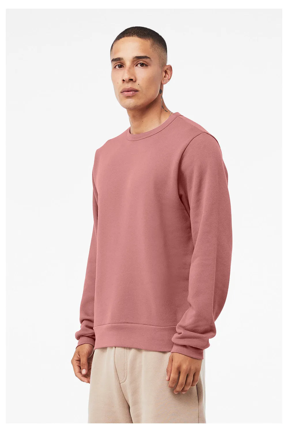 Bella   Canvas Sweat-shirt à col rond classique pour homme - Mauve