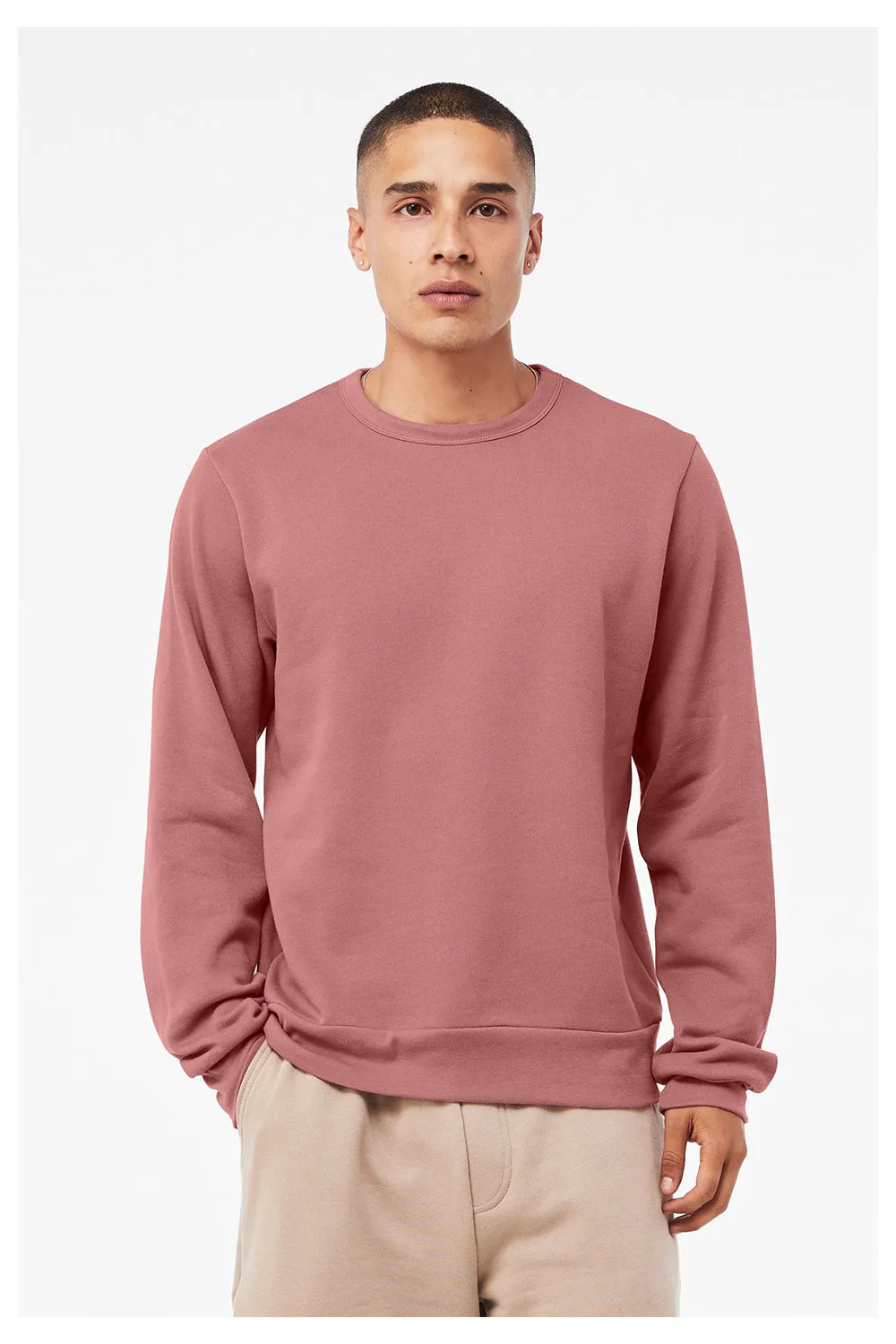 Bella   Canvas Sweat-shirt à col rond classique pour homme - Mauve