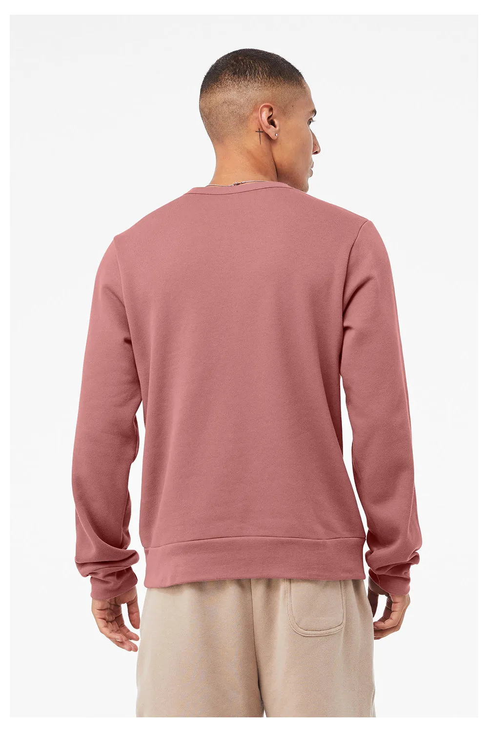 Bella   Canvas Sweat-shirt à col rond classique pour homme - Mauve