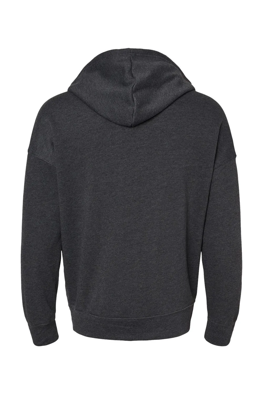Bella   Canvas Sweat à capuche en polaire éponge pour homme avec fermeture éclair et poches - Gris foncé chiné