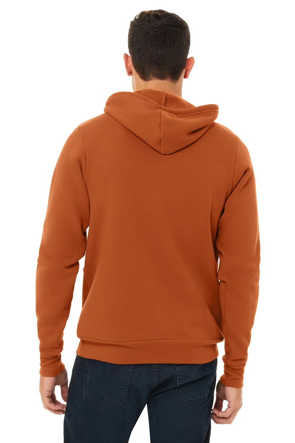 Bella   Canvas Sweat à capuche en éponge polaire pour homme avec poche kangourou - Orange automne