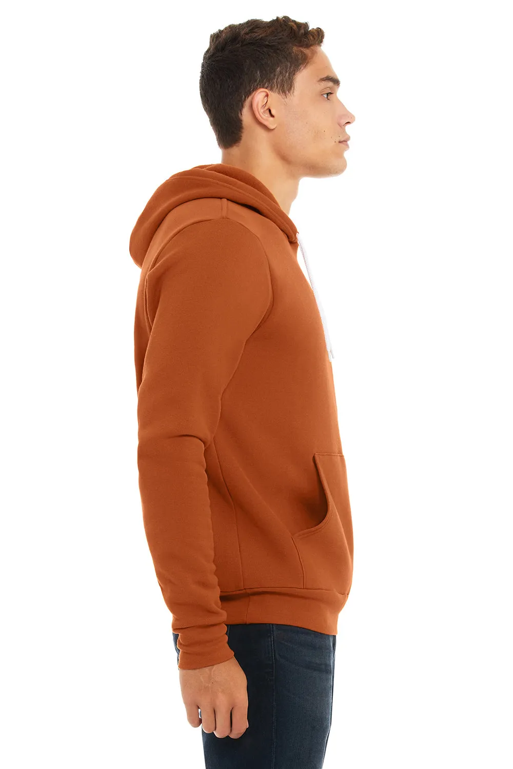 Bella   Canvas Sweat à capuche en éponge polaire pour homme avec poche kangourou - Orange automne