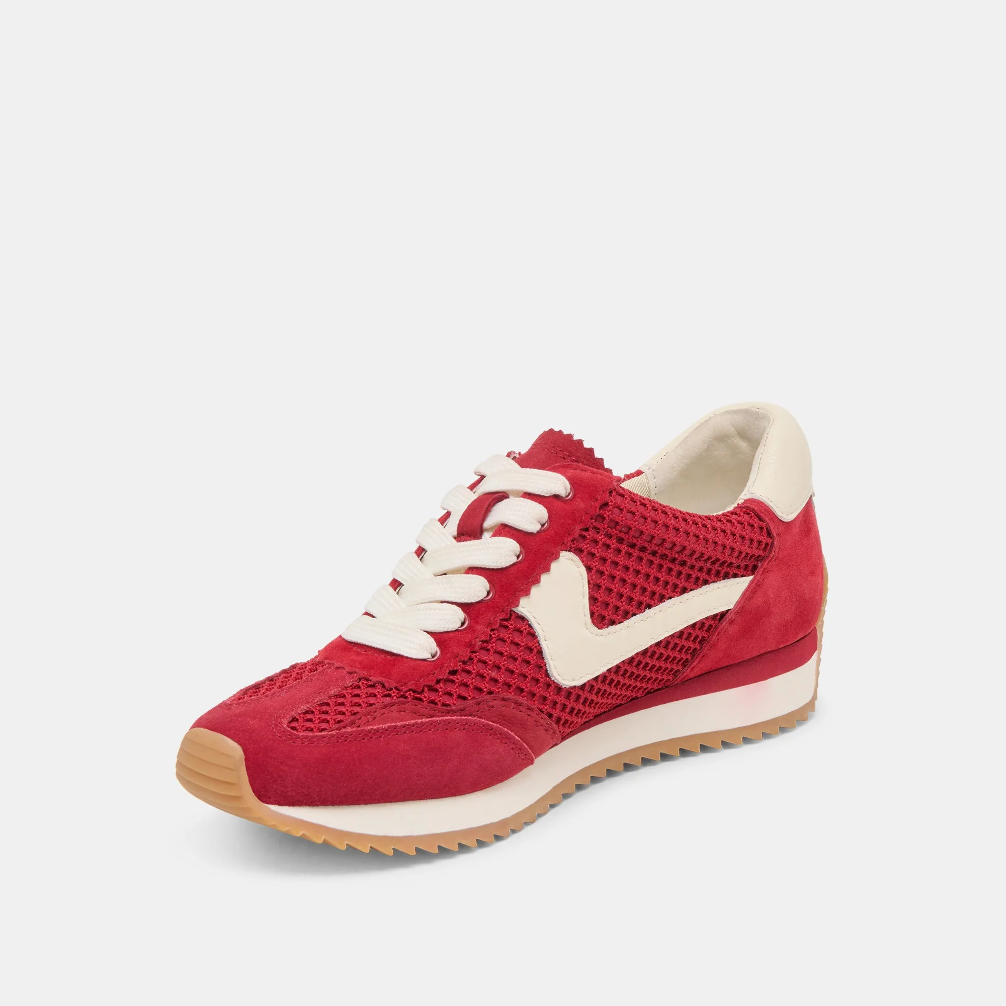 B.NTCD MESH SNEAKERS CRIMSON TISSÉ MAILLE
