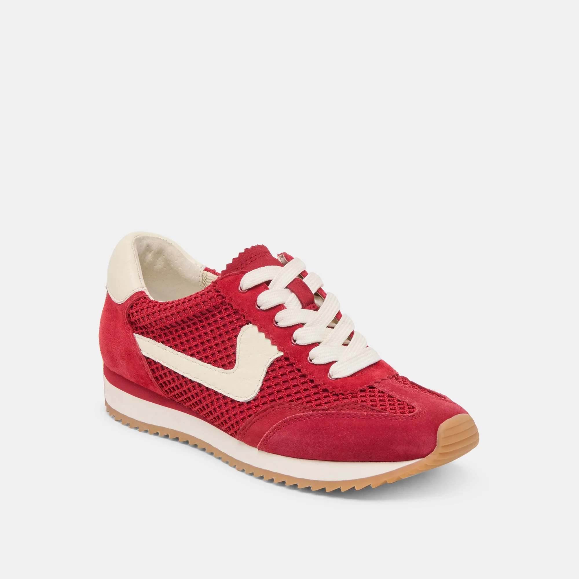 B.NTCD MESH SNEAKERS CRIMSON TISSÉ MAILLE