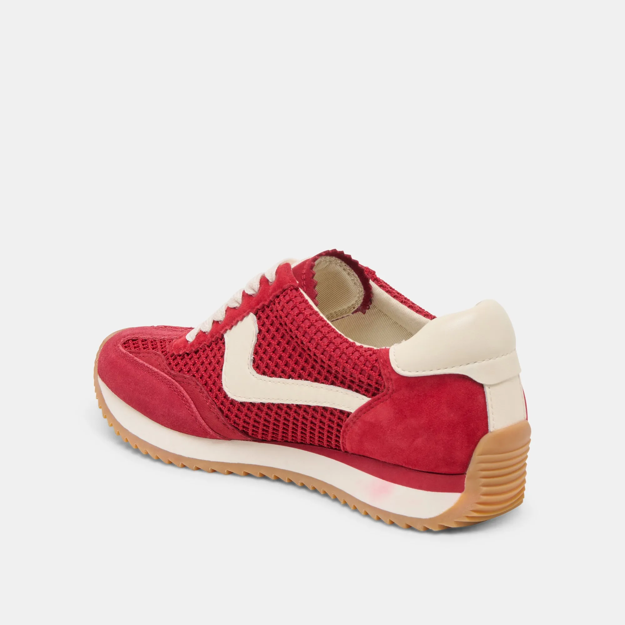B.NTCD MESH SNEAKERS CRIMSON TISSÉ MAILLE