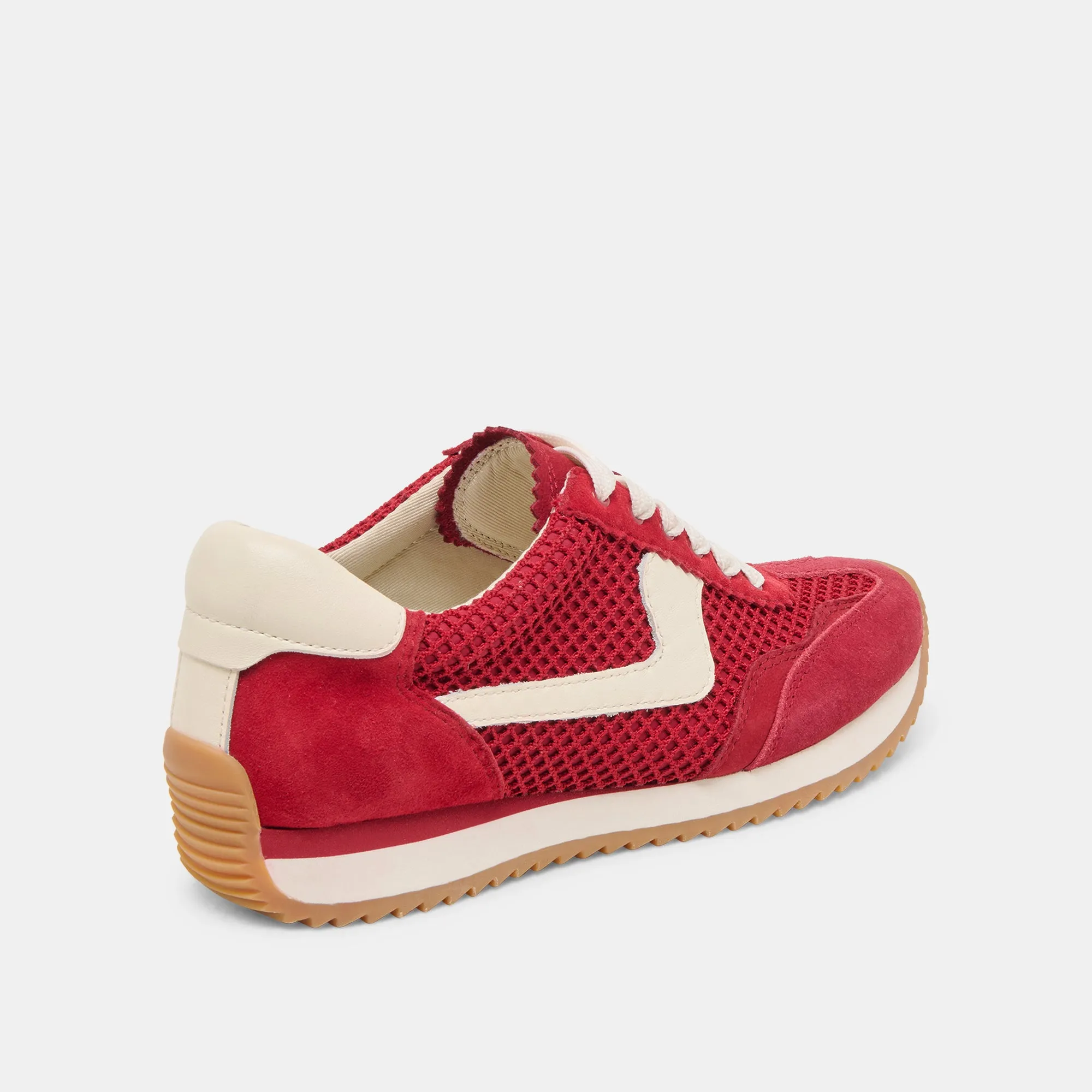 B.NTCD MESH SNEAKERS CRIMSON TISSÉ MAILLE