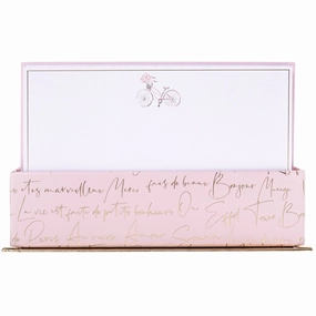 Boxed Flat Note - Parisian Traditional