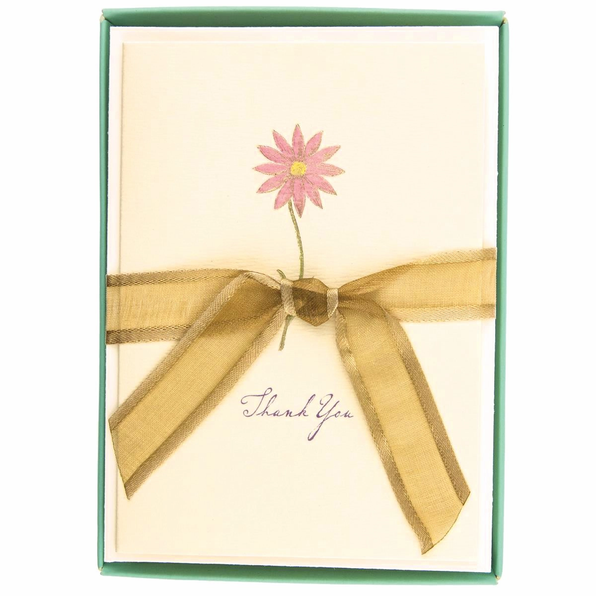 Boxed Thank You Cards - Pink Flower