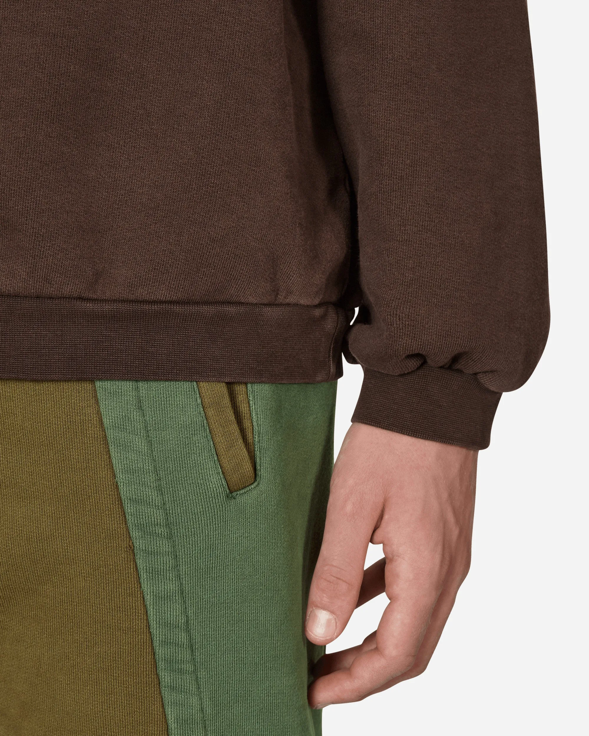 Pull molletonné carré Marron