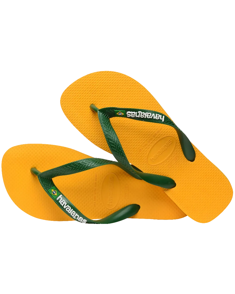 Tongues Logo Brésil en Jaune Pop