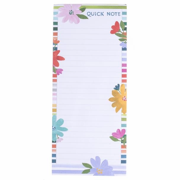 Bright Floral Quick Note - Magnetic Notepad