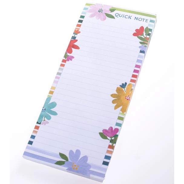 Bright Floral Quick Note - Magnetic Notepad