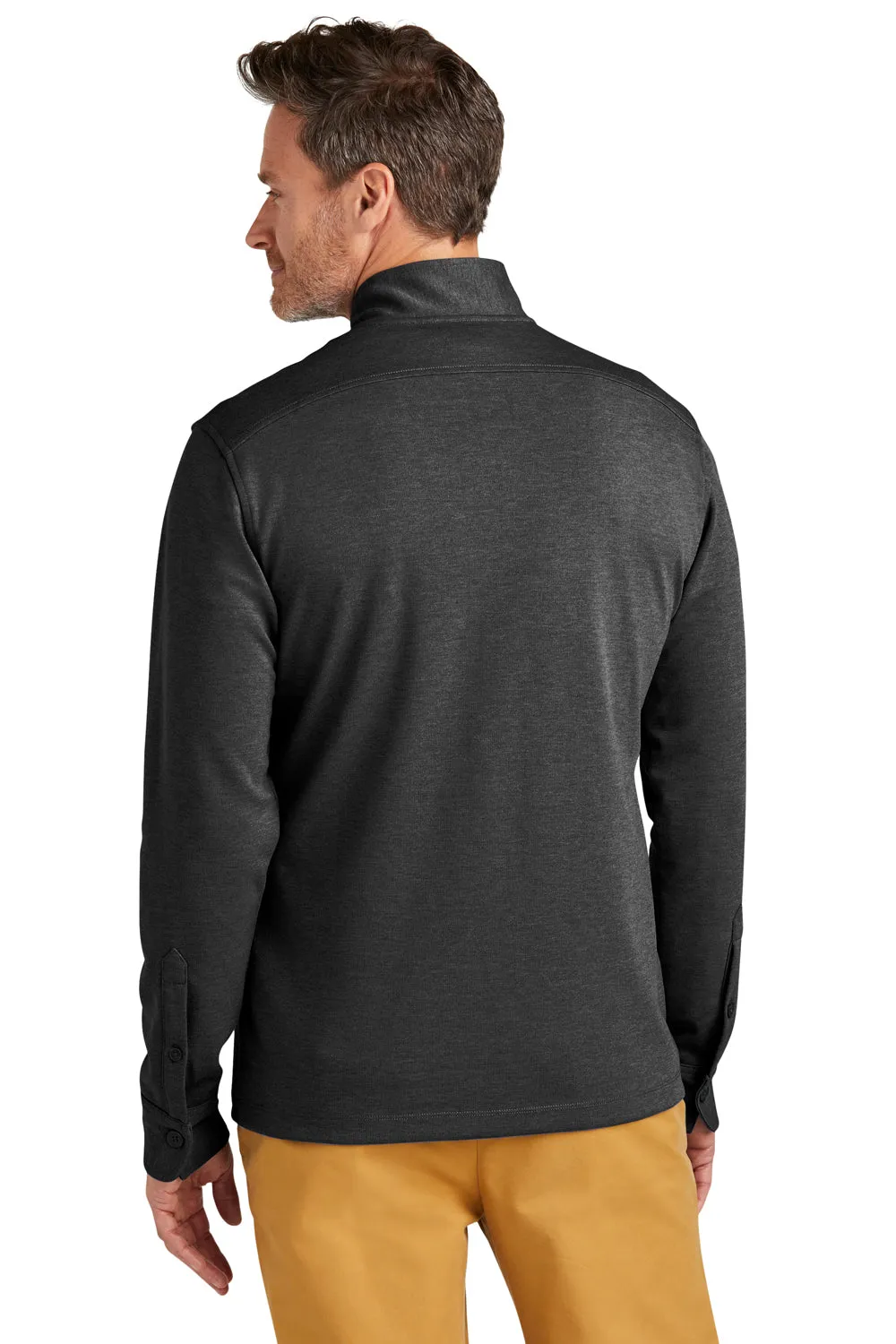 Pull à boutons 1/4 pour homme Brooks Brothers - Gris Windsor chiné