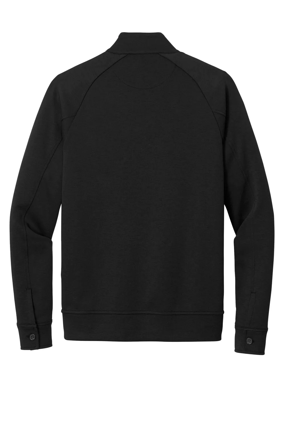 Pull à capuche Brooks Brothers pour homme en double tricot avec fermeture éclair et poches - Noir profond