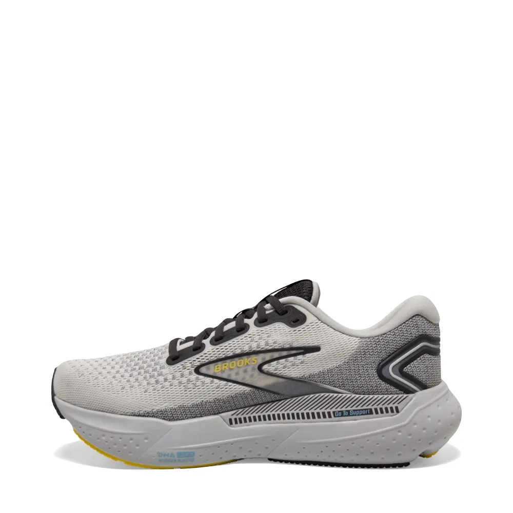 Chaussure de course Brooks Glycerin GTS 21 pour homme en noix de coco/fer forgé/jaune