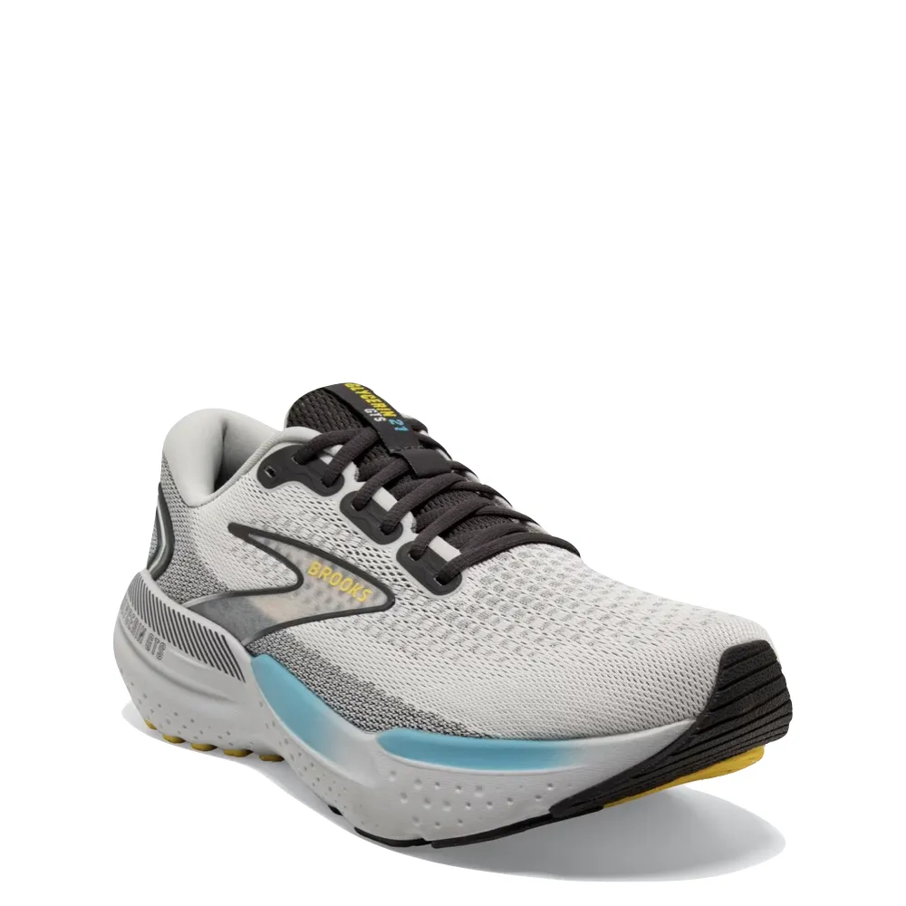 Chaussure de course Brooks Glycerin GTS 21 pour homme en noix de coco/fer forgé/jaune