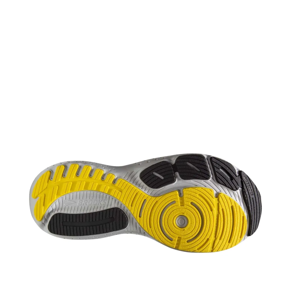 Chaussure de course Brooks Glycerin GTS 21 pour homme en noix de coco/fer forgé/jaune