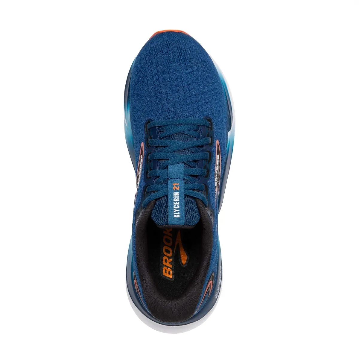 Brooks Glycerine 21 Homme Bleu/Orange