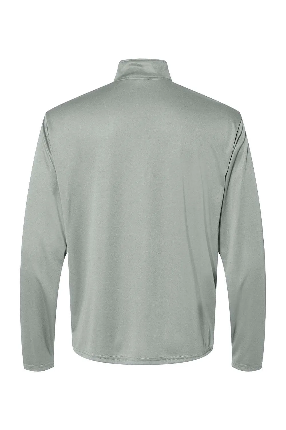 C2 Sport Sweat-shirt Homme à effet 1/4 Zip évacuant l'humidité - Gris argenté