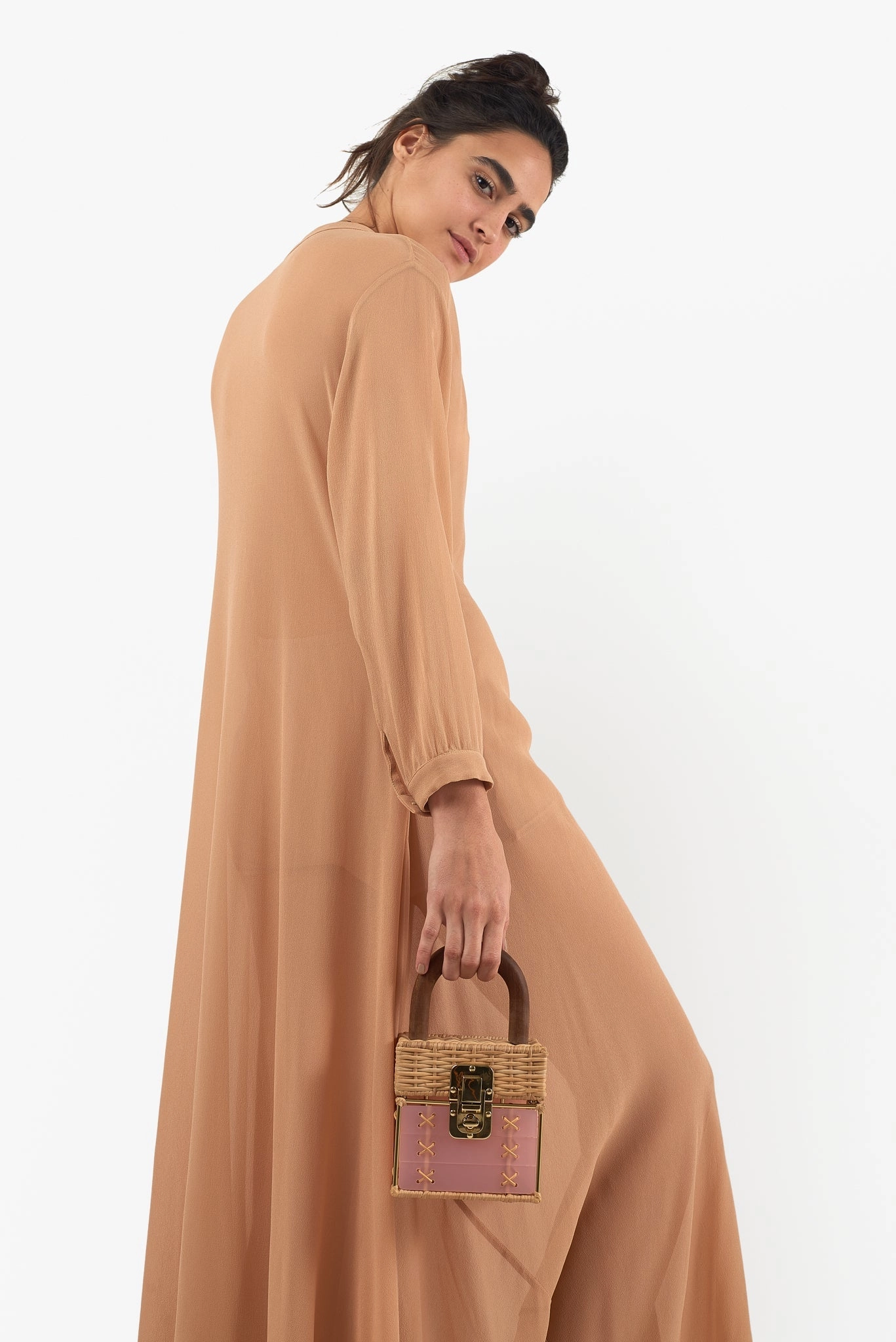 Cacau Gold Bag Pink