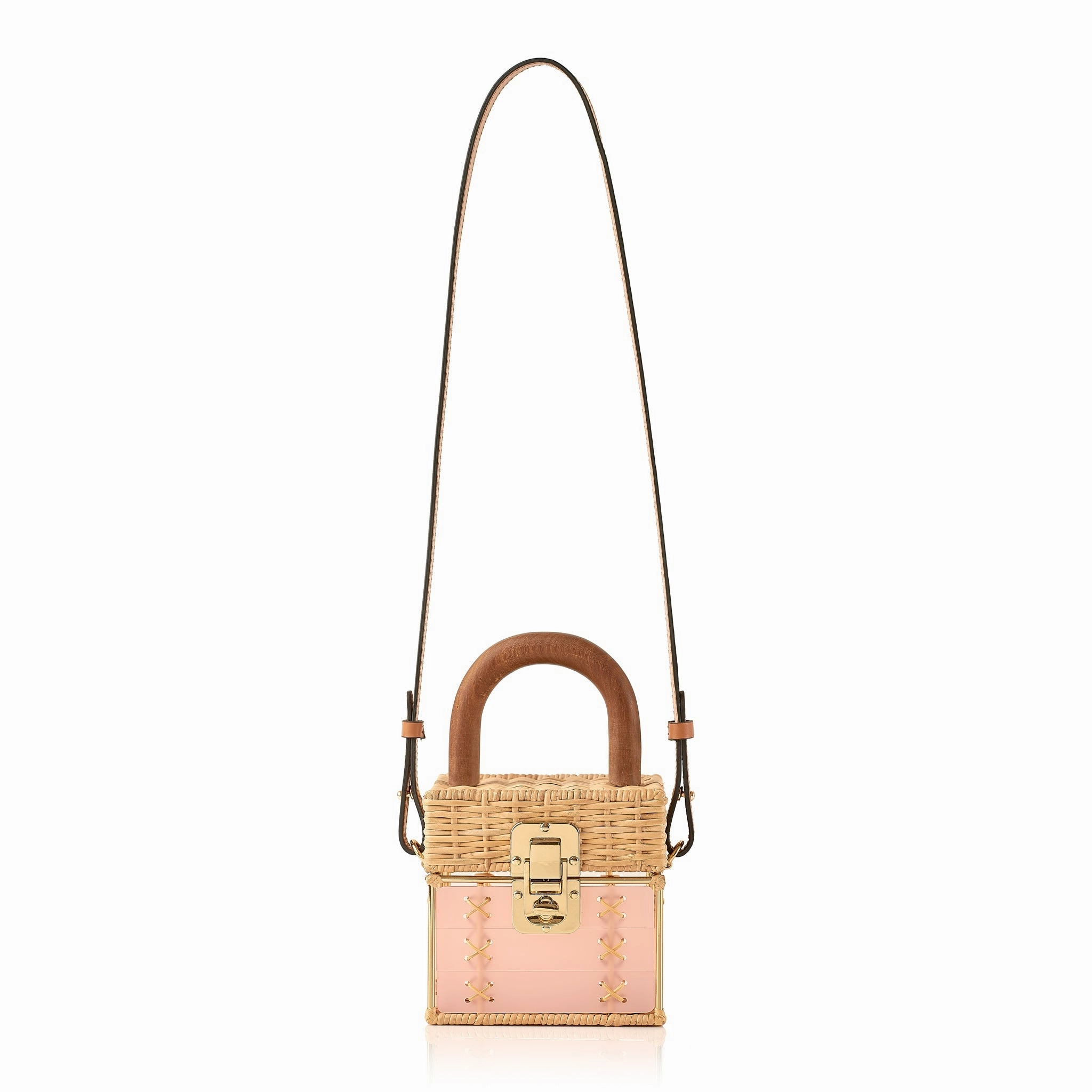 Cacau Gold Bag Pink