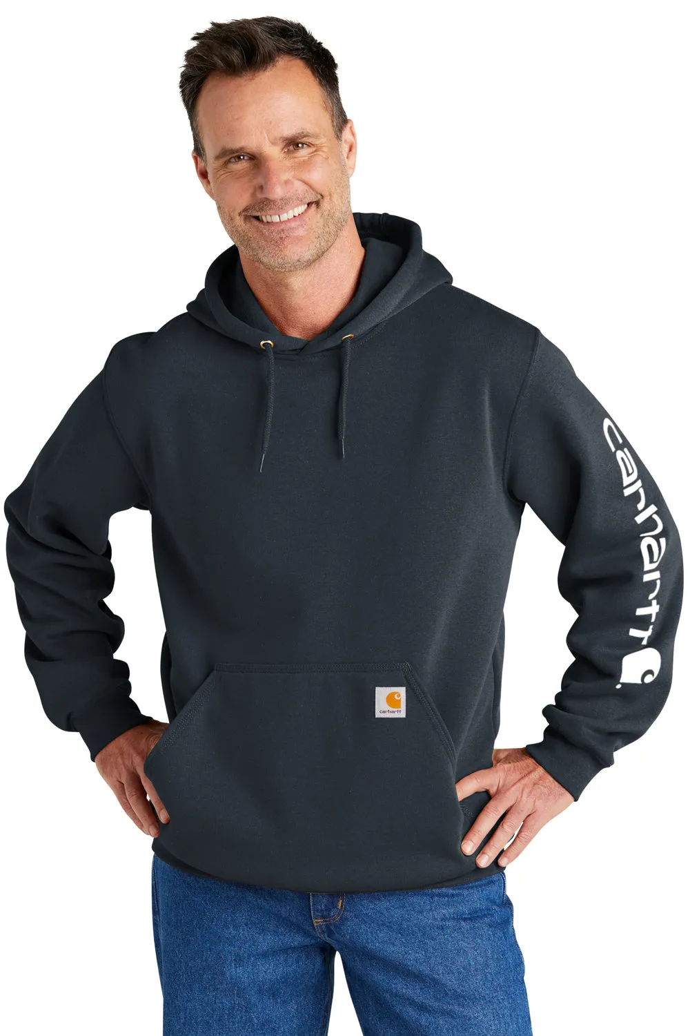 Pull à capuche Carhartt pour homme avec poche kangourou - Nouveau bleu marine
