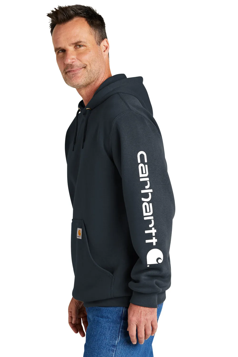 Pull à capuche Carhartt pour homme avec poche kangourou - Nouveau bleu marine