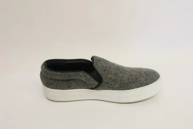 Celine Skate Sneakers Gris Flanelle Taille 37.5 Slip-On Plat