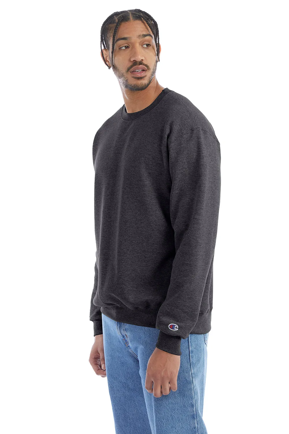 Champion Sweat à capuche homme en polaire respirante et absorbante - Gris anthracite chiné