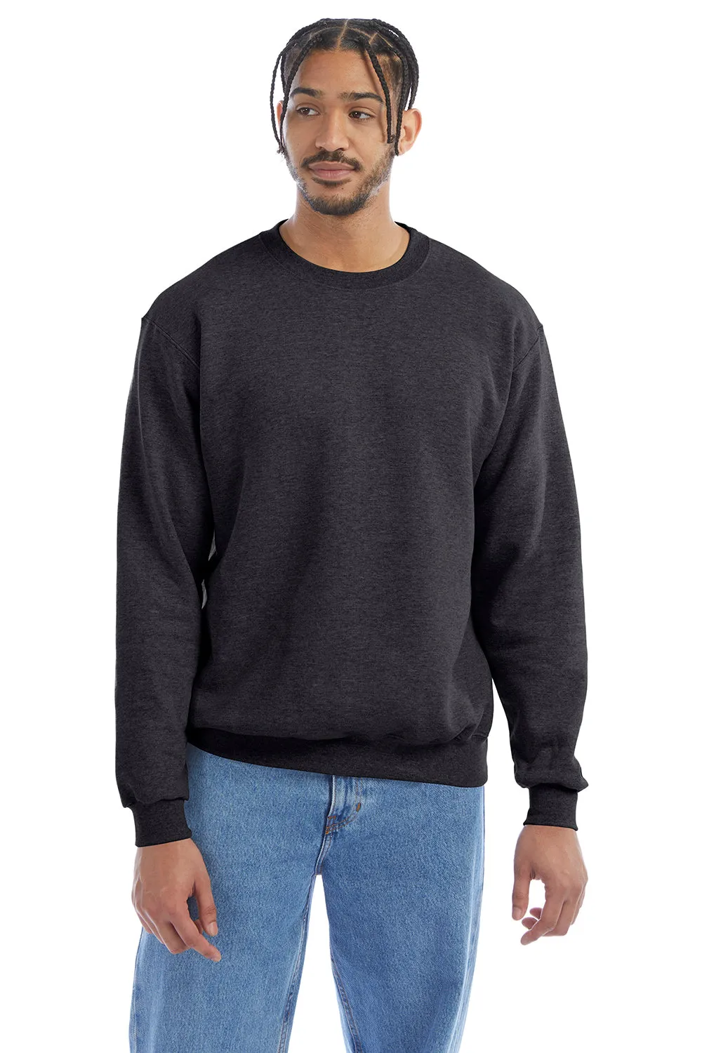 Champion Sweat à capuche homme en polaire respirante et absorbante - Gris anthracite chiné