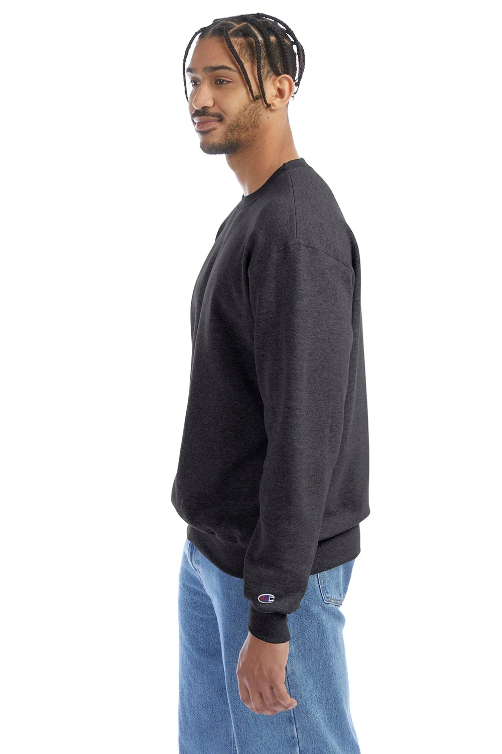 Champion Sweat à capuche homme en polaire respirante et absorbante - Gris anthracite chiné