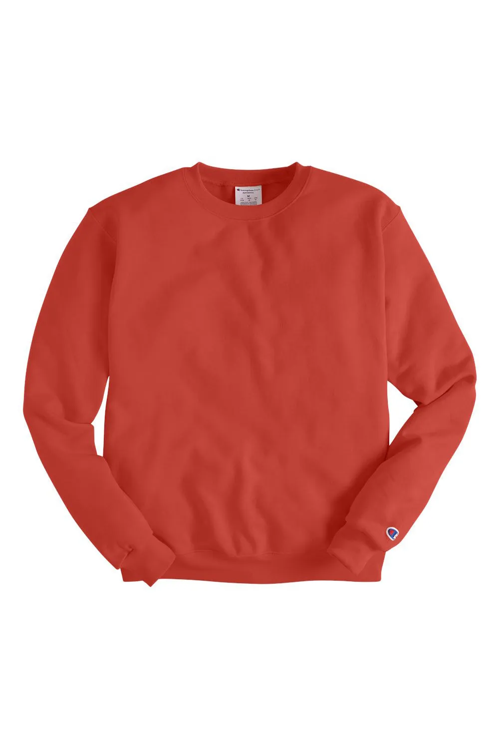 Champion Sweat-shirt à col rond en polaire anti-humidité éco Double Dry pour homme - Rouge Argile