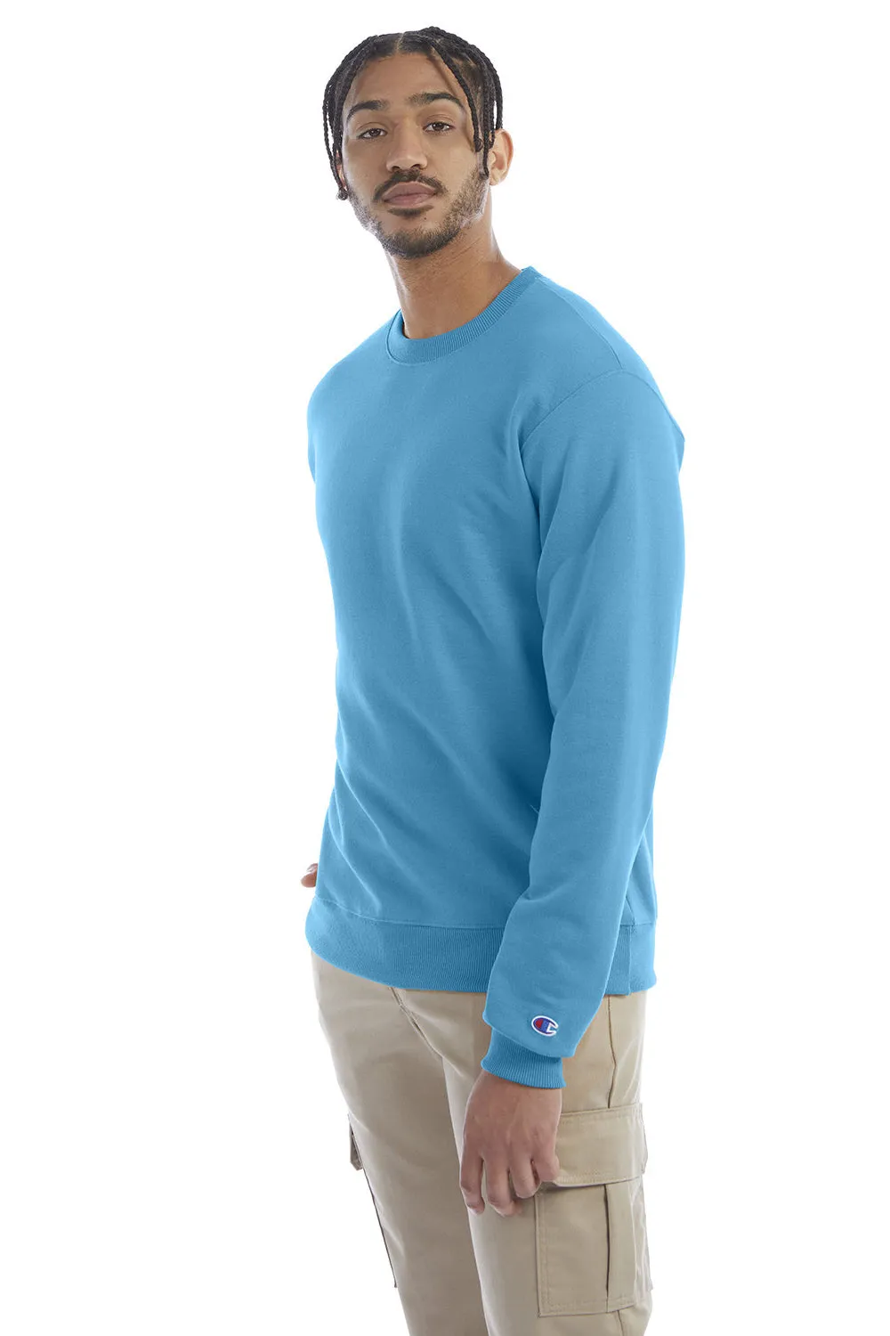Champion Sweat à capuche homme en polaire double séchage éco anti-humidité - Bleu sarcelle Tempo