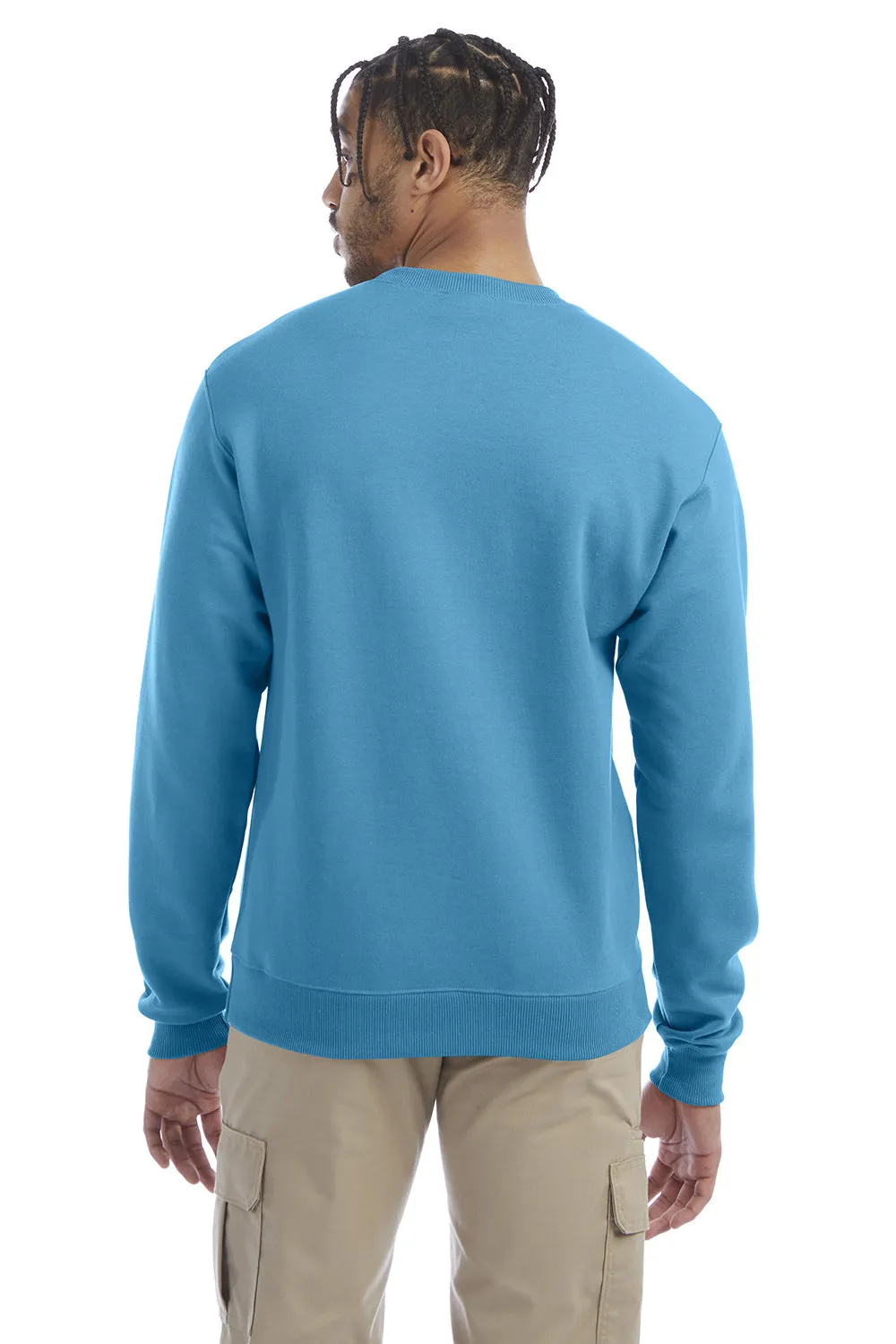 Champion Sweat à capuche homme en polaire double séchage éco anti-humidité - Bleu sarcelle Tempo