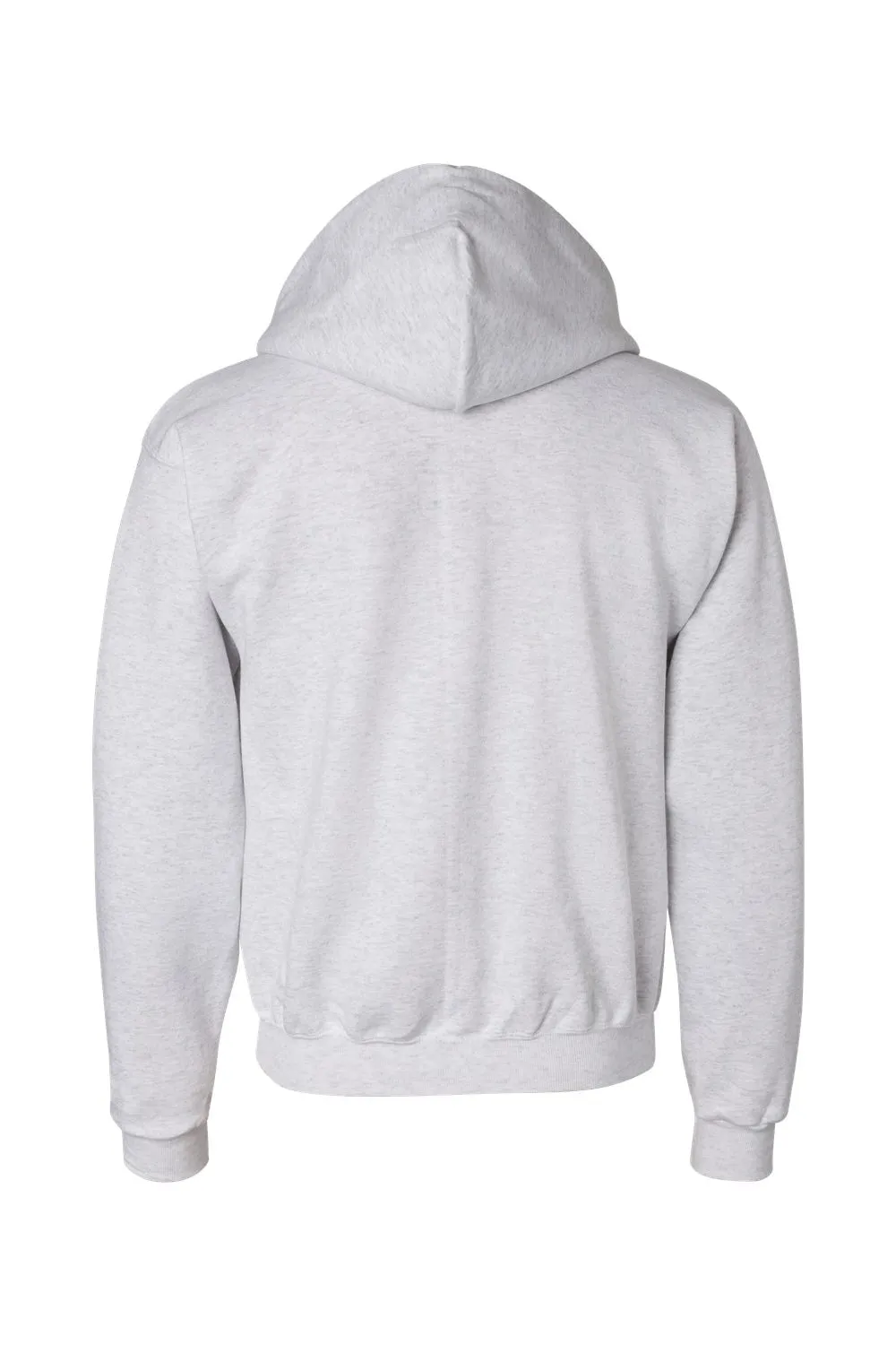 Champion Sweat à capuche homme en polaire double séchage éco anti-humidité avec fermeture éclair et poches - Gris argenté