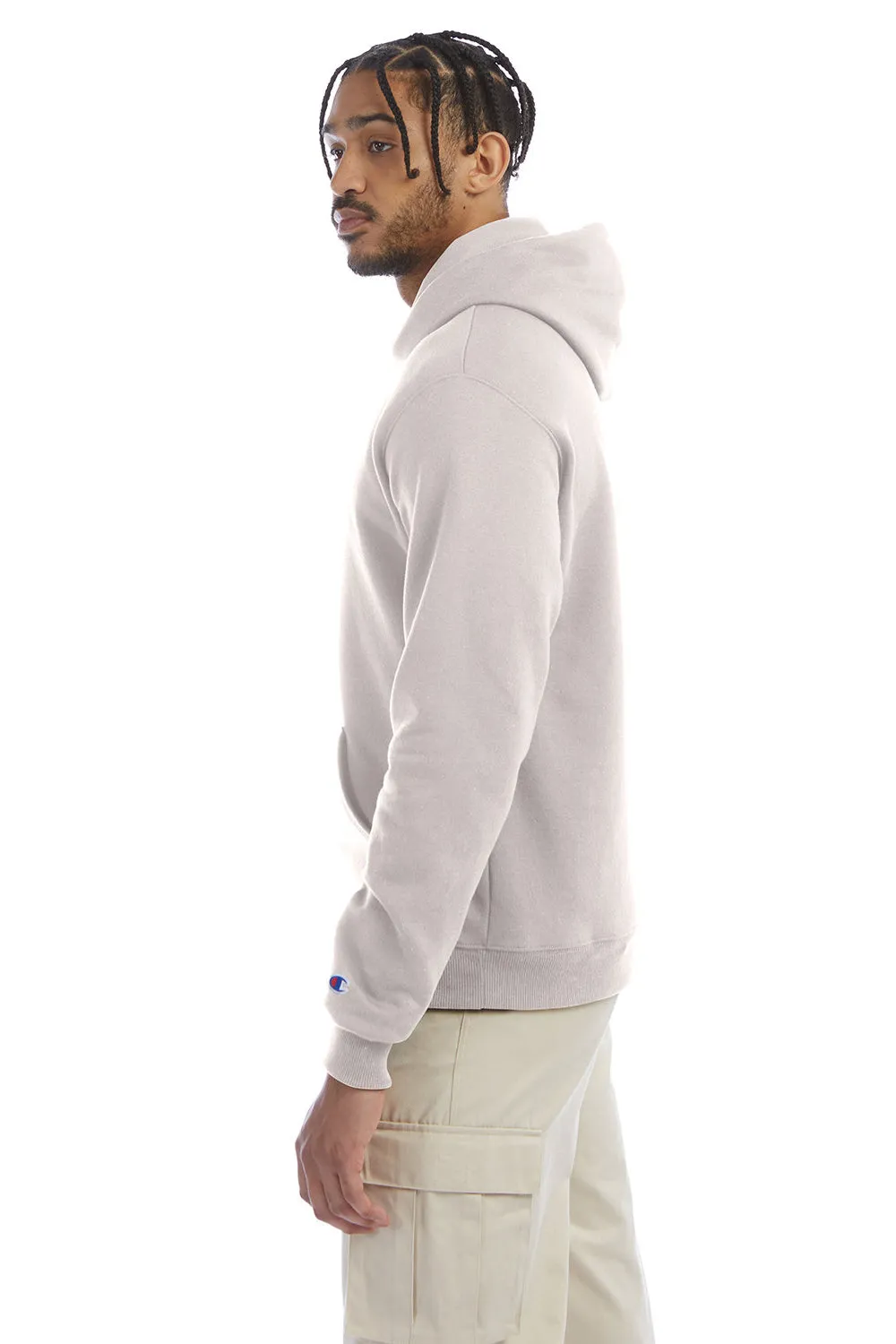 Champion Sweat à capuche pour homme en polaire double séchage éco anti-humidité avec poche kangourou - Rose poudré