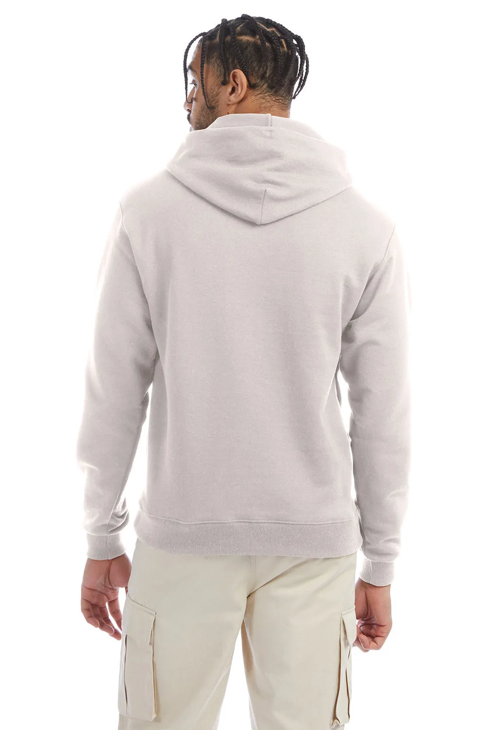 Champion Sweat à capuche pour homme en polaire double séchage éco anti-humidité avec poche kangourou - Rose poudré