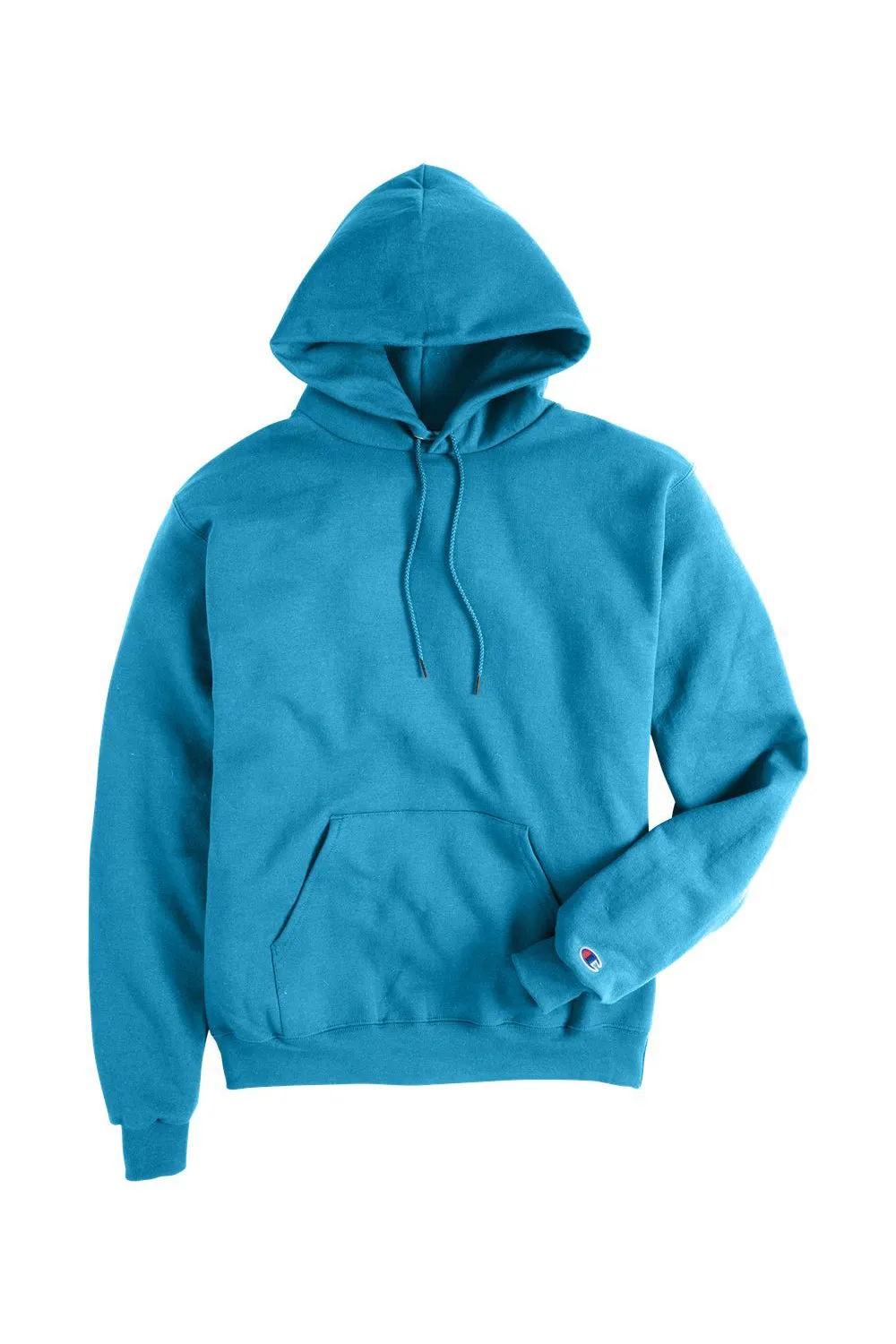 Champion Sweat à capuche pour homme en polaire double séchage éco anti-humidité avec poche kangourou - Bleu lagon
