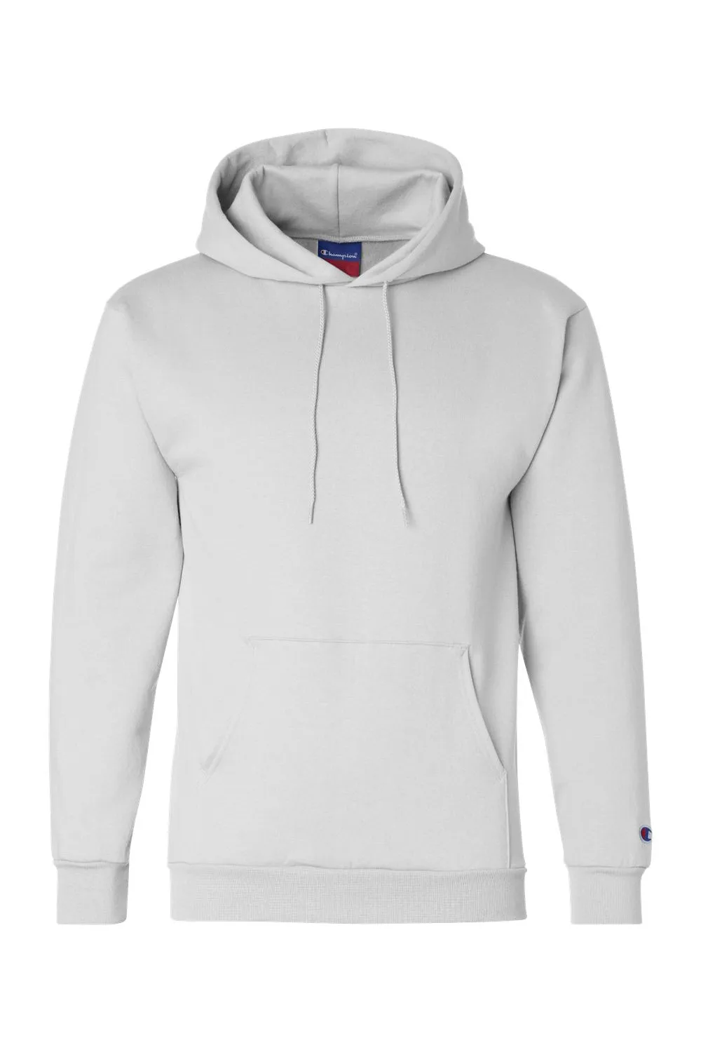 Champion Sweat à capuche pour homme en polaire double séchage éco anti-humidité avec poche kangourou - Blanc