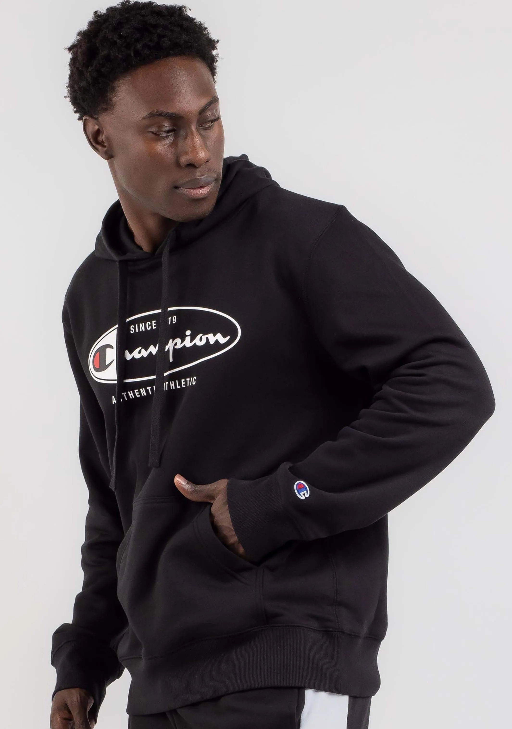 Champion Sweat à capuche pour hommes avec impression graphique SPS <br> AUUTN OBP