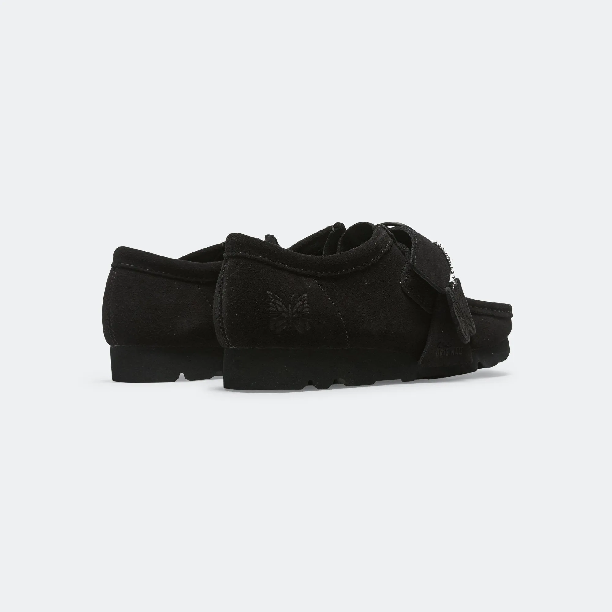 Clarks Shoes WallaStrap Low x Needles - Suède Noir